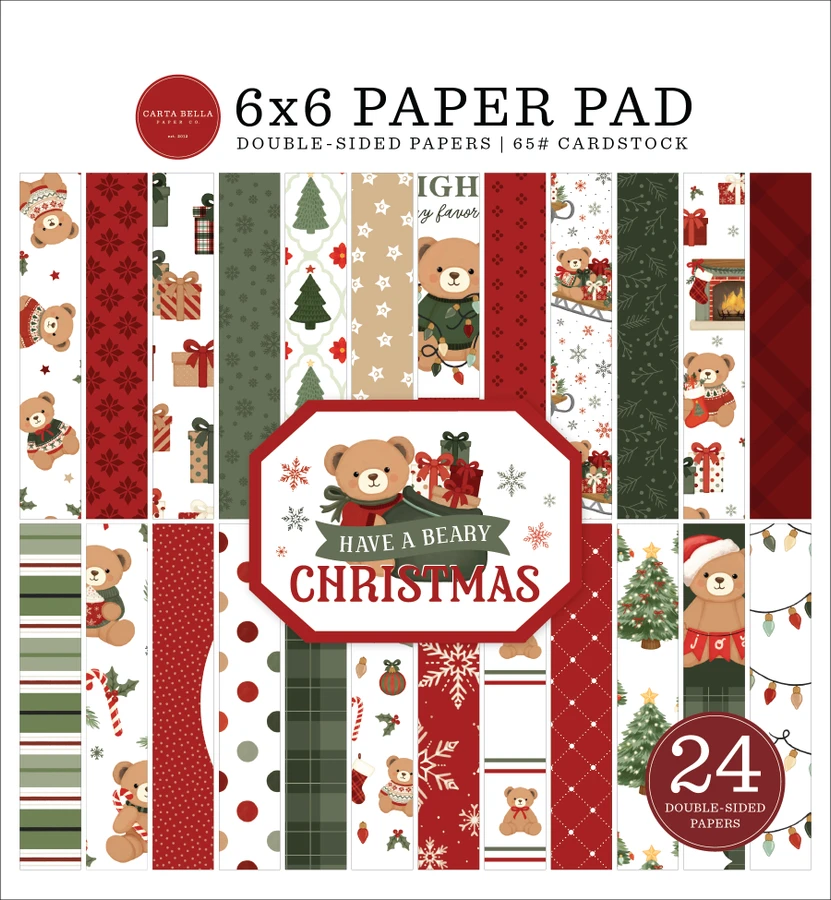 Have A Beary Christmas 6x6 Paper Pad