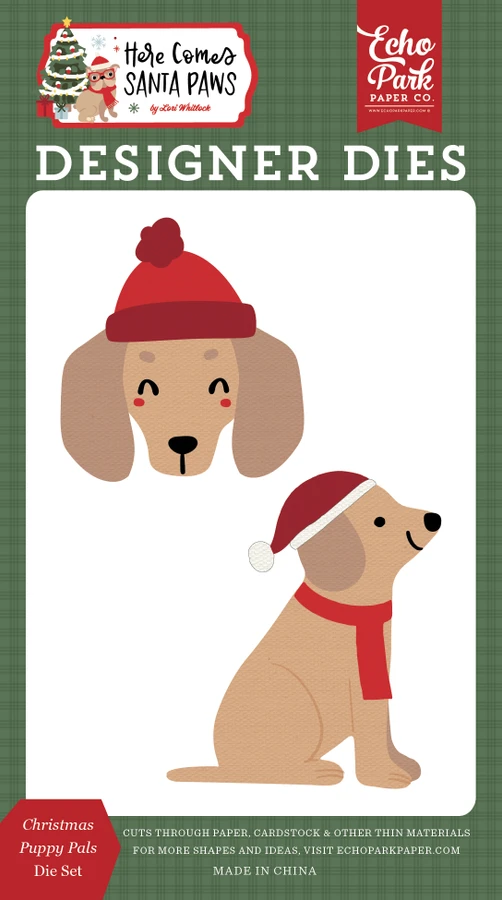 Here Comes Santa Paws: Christmas Puppy Pals Small Die Set