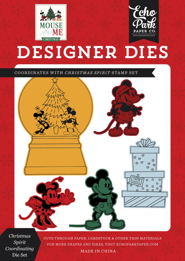 Mouse And Me Christmas: Christmas Spirit Coordinating Medium Die Set