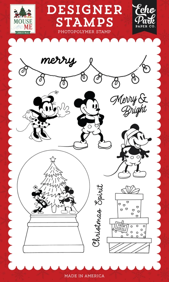 Mouse And Me Christmas: Christmas Spirit Stamp Set