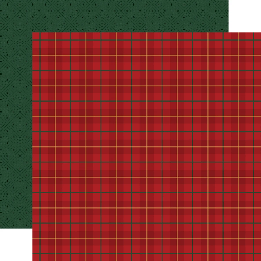 Classic Christmas: Wrapping Paper Plaid 12x12 Patterned Paper