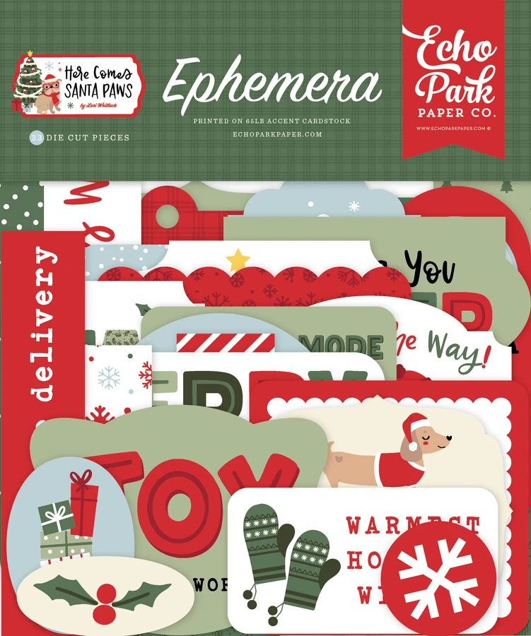 Here Comes Santa Paws Ephemera