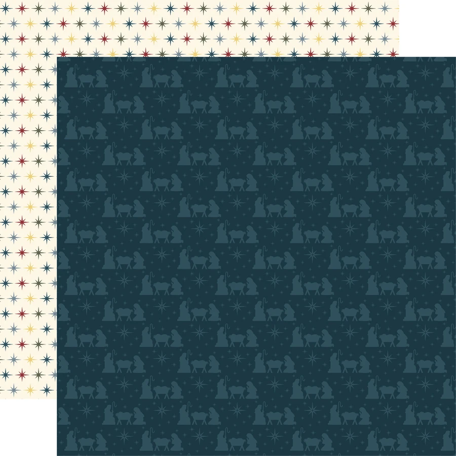 Joy To The World: Away In A Manger 12x12 Patterned Paper