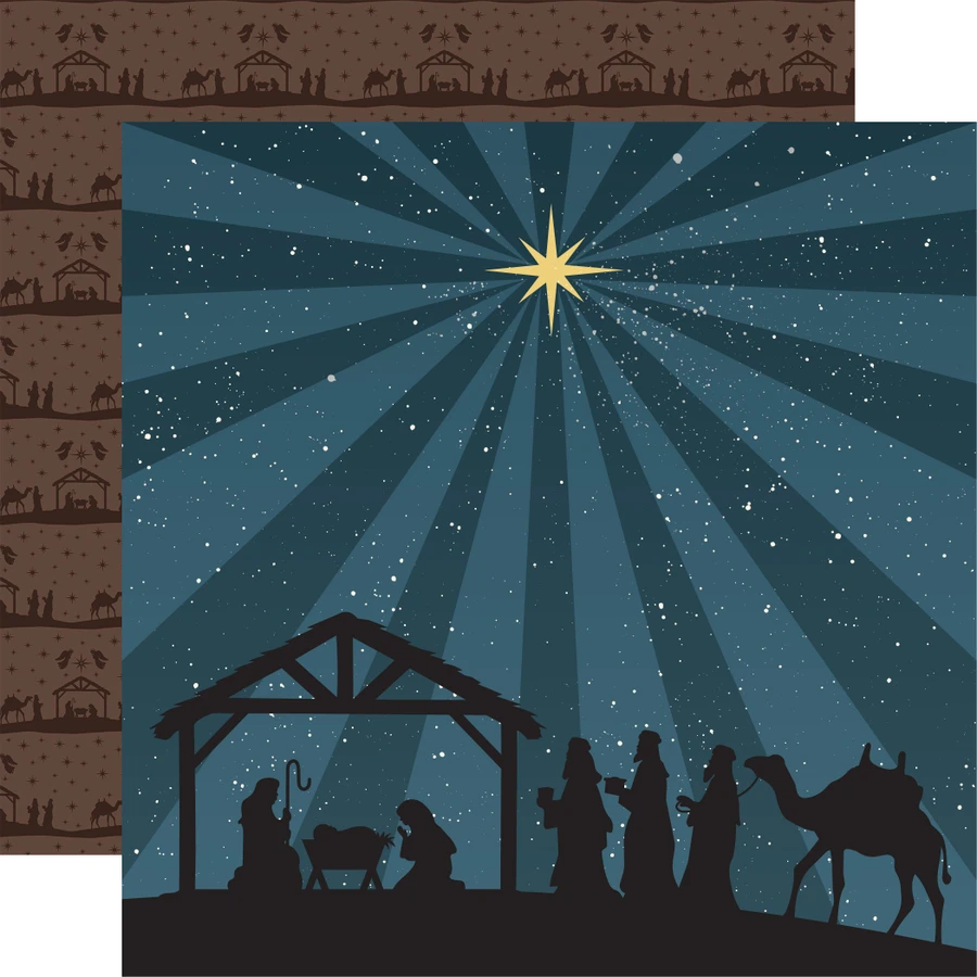 Joy To The World: A Child Is Born 12x12 Patterned Paper