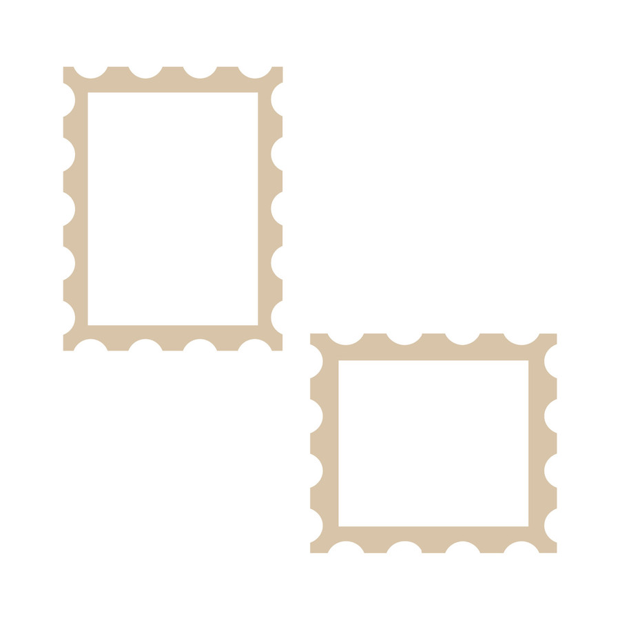 Stamp Card Front SVG Cut File