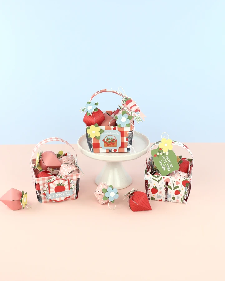 Strawberry Fields 3D Strawberries and Baskets Digital Instructions