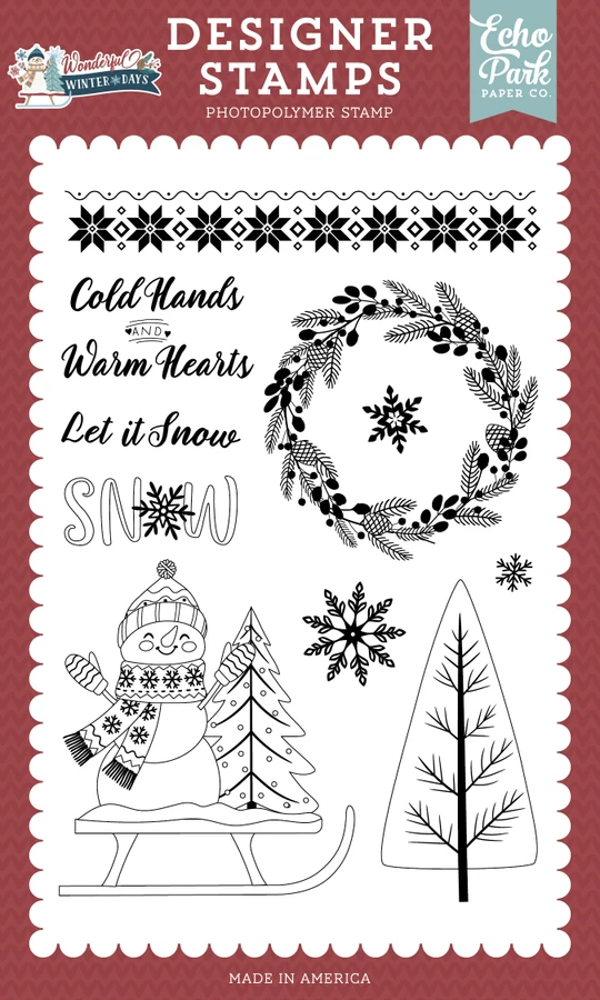 Wonderful Winter Days: Fair Isle Border Stamp Set