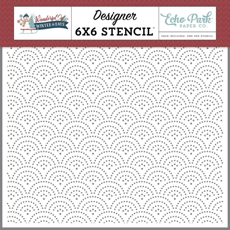 Wonderful Winter Days: Dashing Deco Dots Stencil