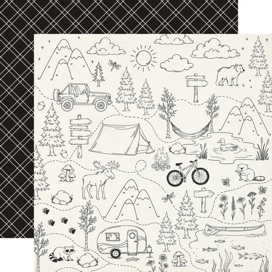 Great Outdoors: Scenic Route 12x12 Patterned Paper