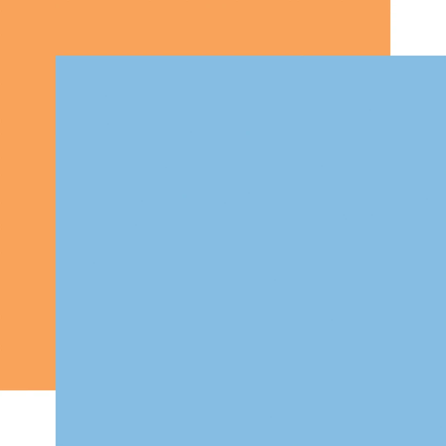 Dragonfly: Blue / Orange 12x12 Coordinating Solid Paper