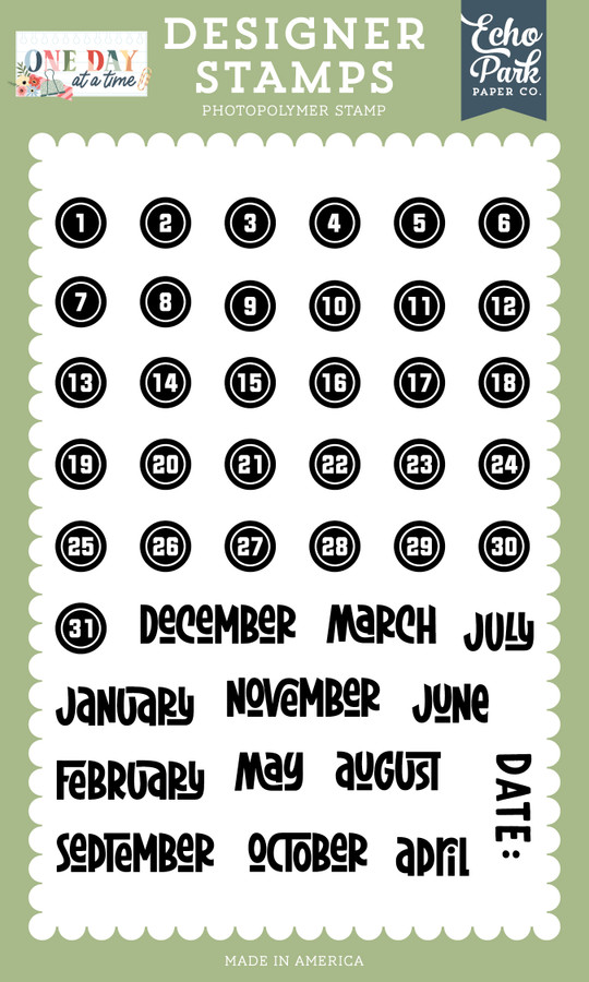 One Day At A Time: Date Stamp Set
