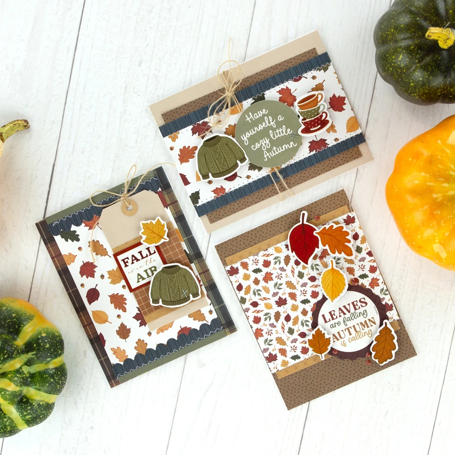 Here Comes Autumn Cards Digital Instructions