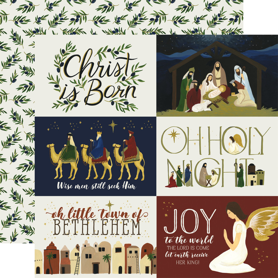 Oh Holy Night: 4x6 Journaling Cards 12x12 Patterned Paper