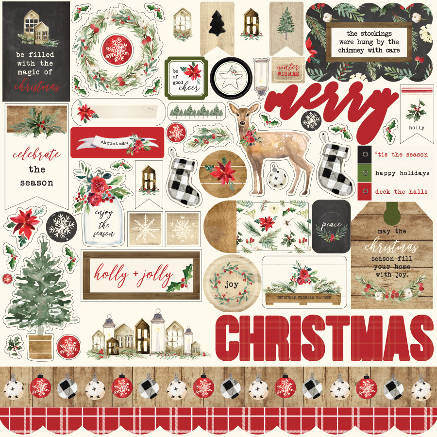 Christmas Element Sticker Sheet