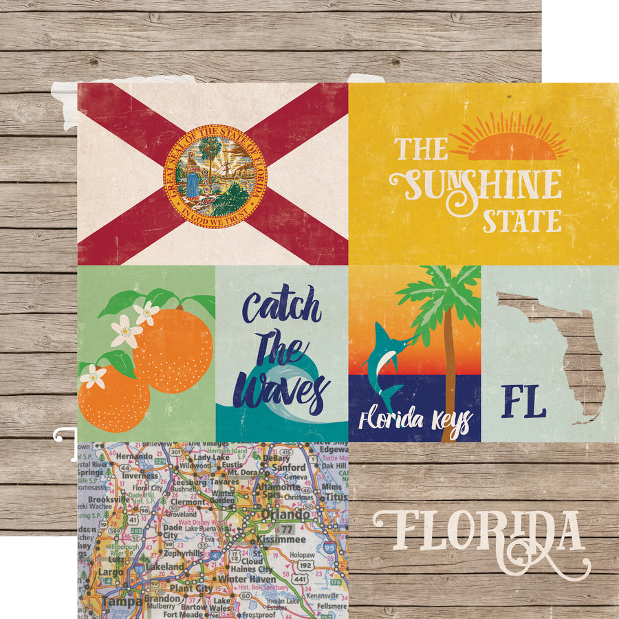 Stateside: Florida 12x12 Patterned Paper