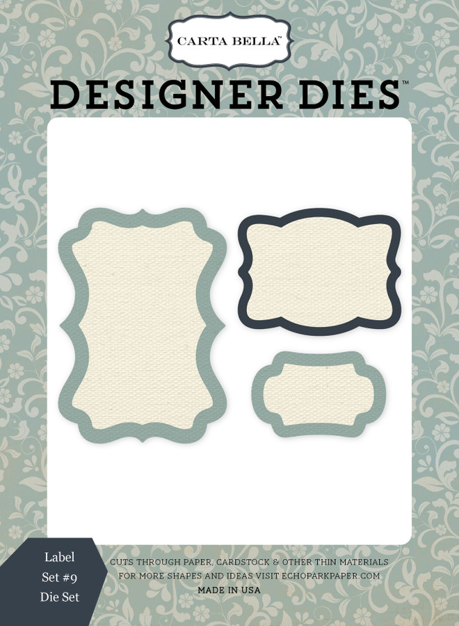Old World Travel: Label Set #9 Small Die Set