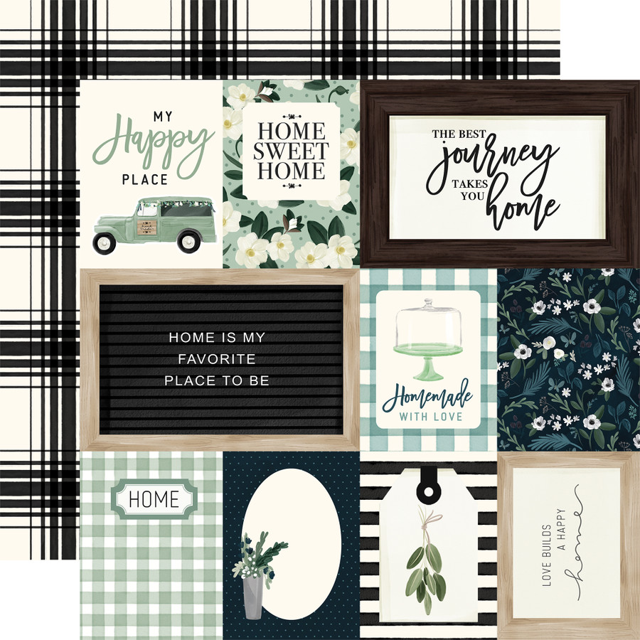 Home Again: Journaling Cards 12x12 Patterned Paper