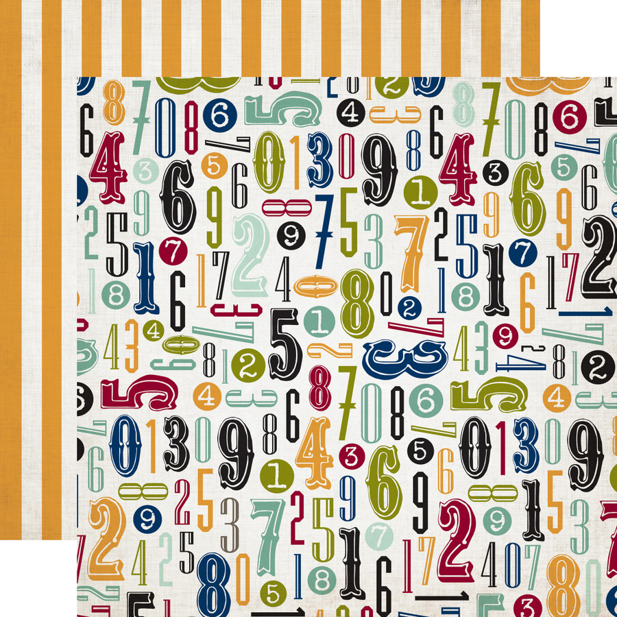 Getaway: Numbers 12x12 Patterned Paper