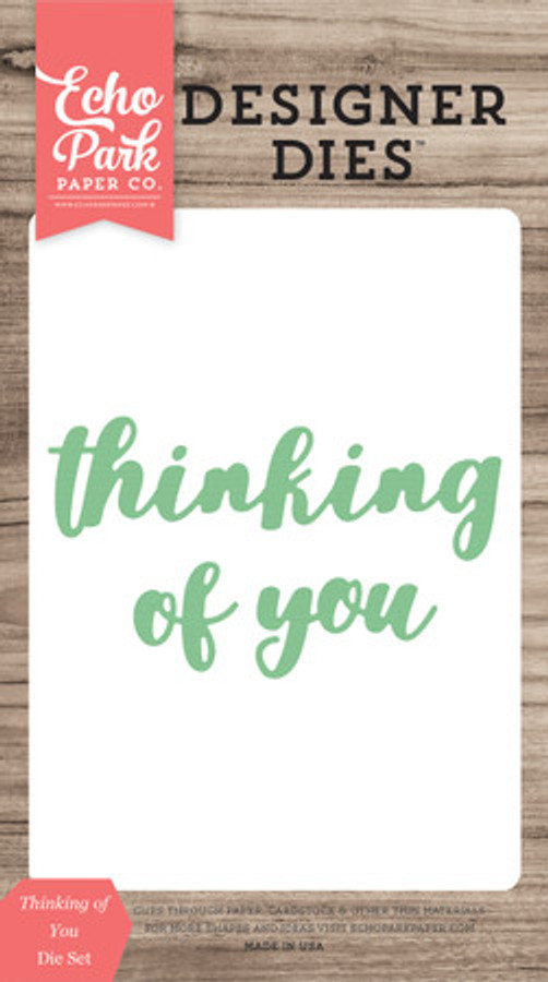 Thinking of You Word Small Die Set