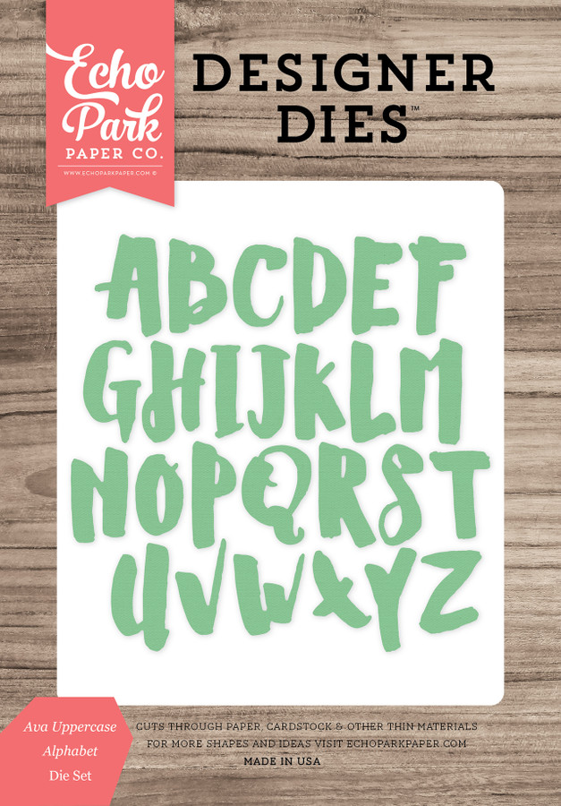 Ava Uppercase Alphabet Large Die Set