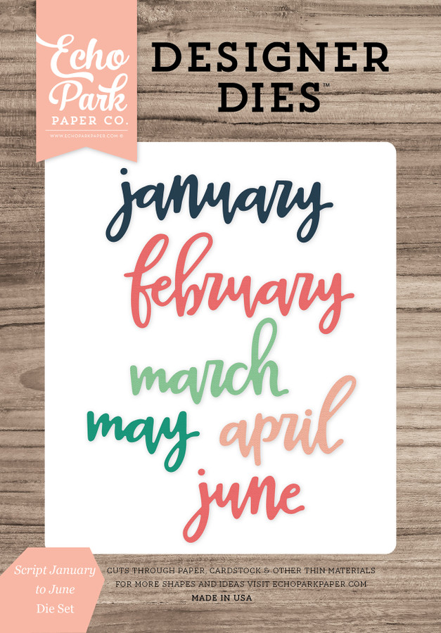 Script January to June Large Die Set