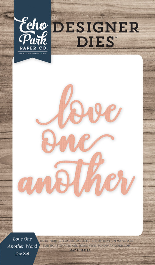 Love One Another Word Medium Die Set