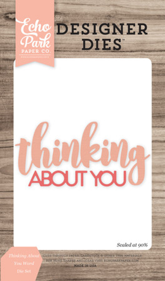 Thinking About You Word Medium Die Set