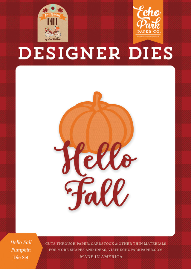 My Favorite Fall: Hello Fall Pumpkin Medium Die Set