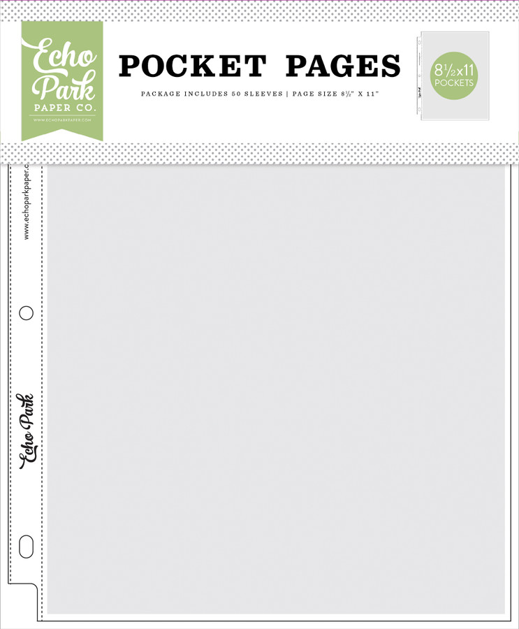 My Story Book: 8.5X11 Pocket Pages - 8.5X11 Pocket - 50 Pack
