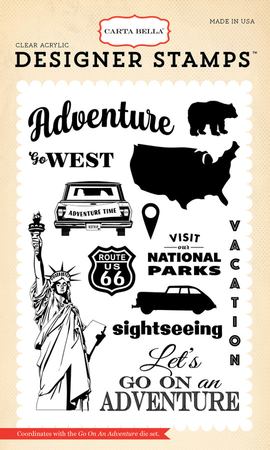 CBAW67043 - Go On An Adventure 4x6 Stamp