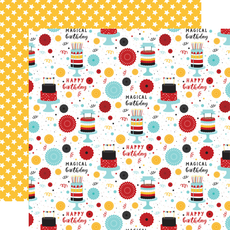 Magical Birthday Boy: Make A Wish 12x12 Patterned Paper