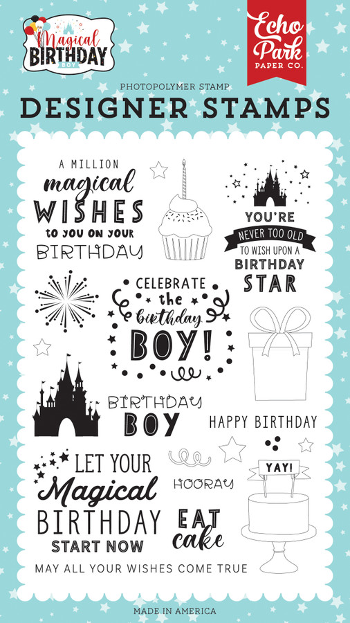 Magical Birthday Boy: Wishes Come True Stamp Set