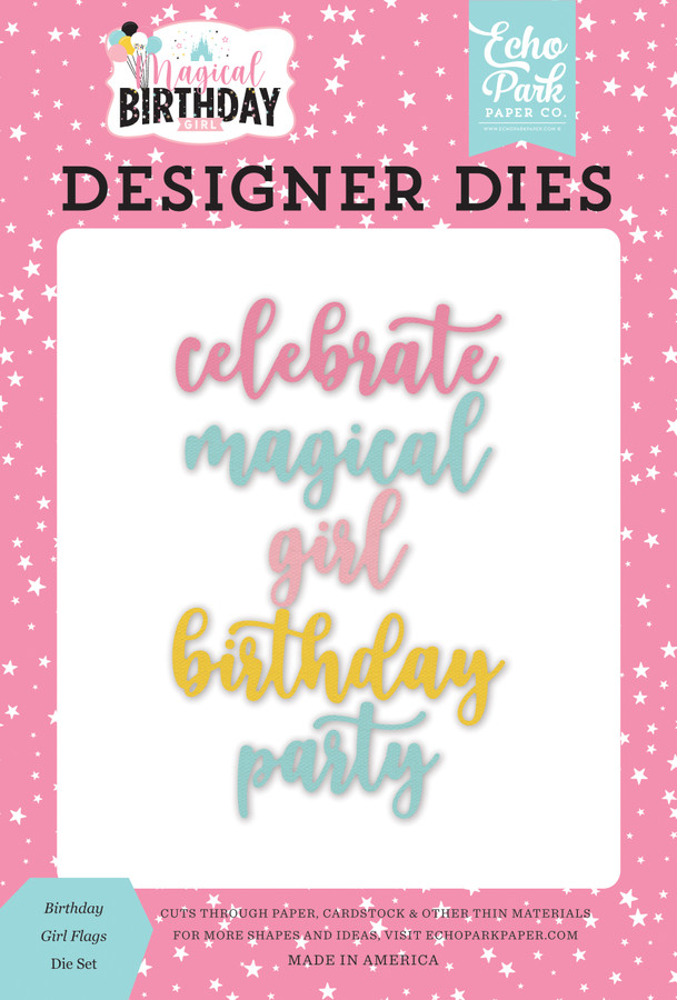 Magical Birthday Girl: Magical Birthday Girl Word Medium Die Set