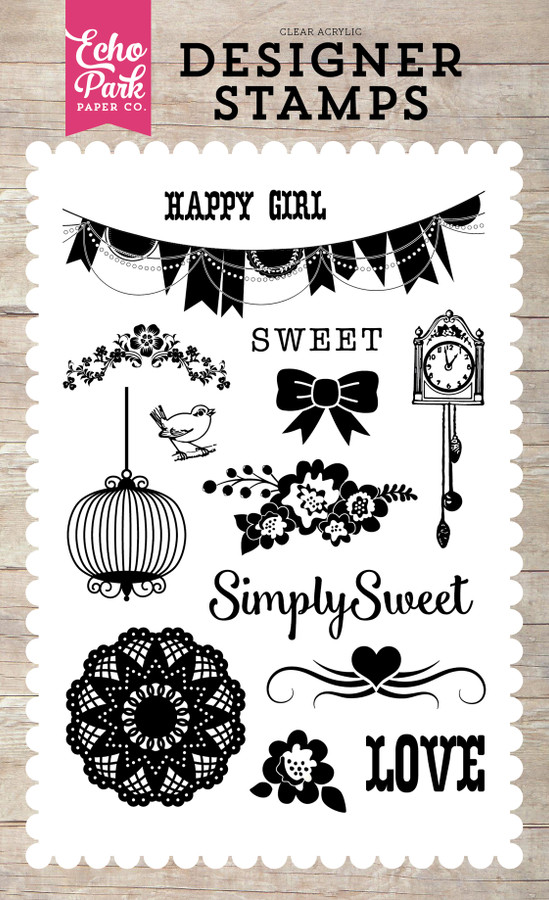 Petticoats: Simply Sweet 4x6 Stamp