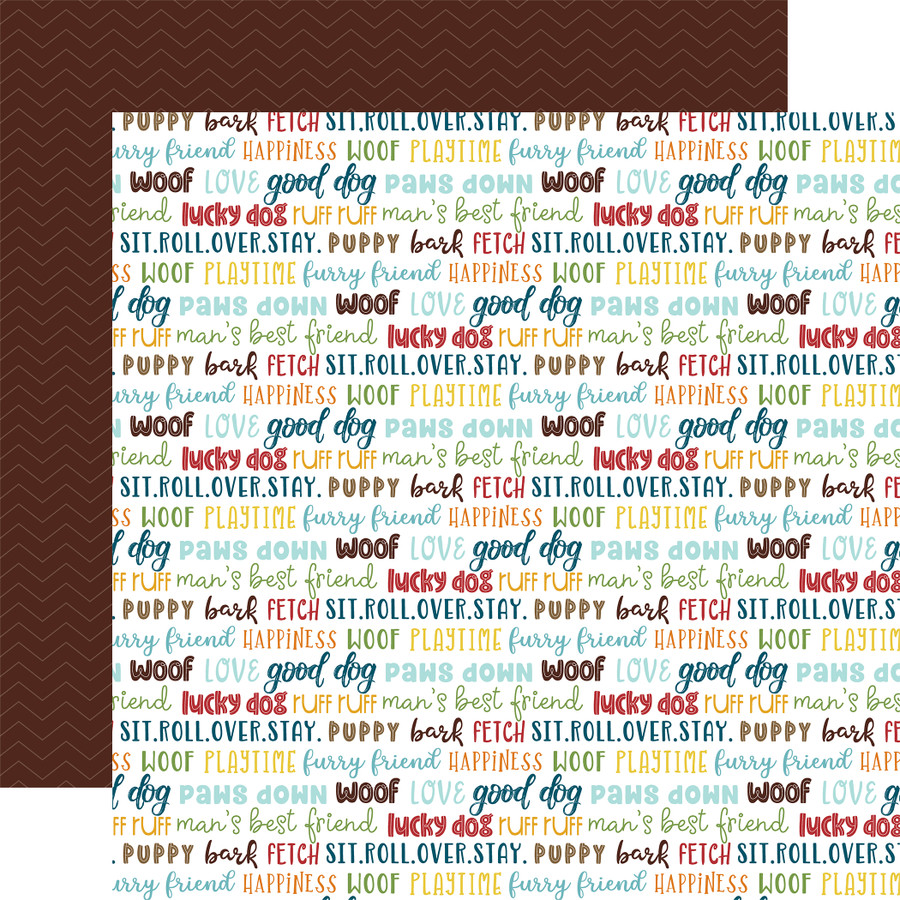 My Dog: Good Dog 12x12 Patterned Paper