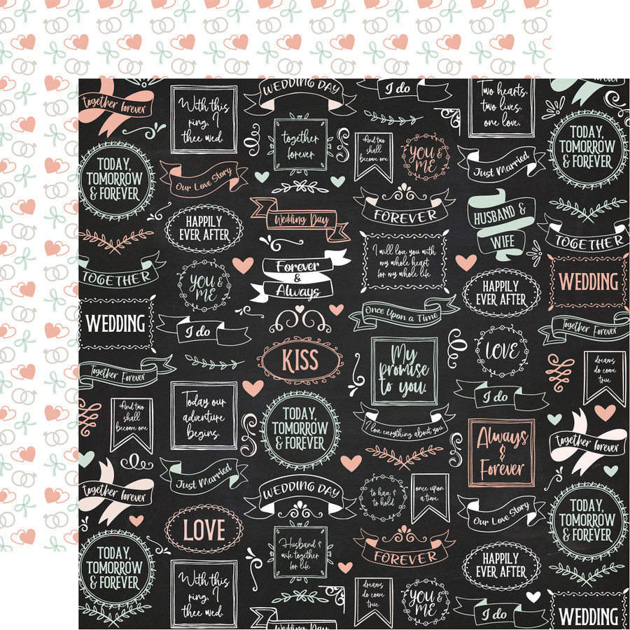 Our Wedding: Always & Forever 12x12 Patterned Paper
