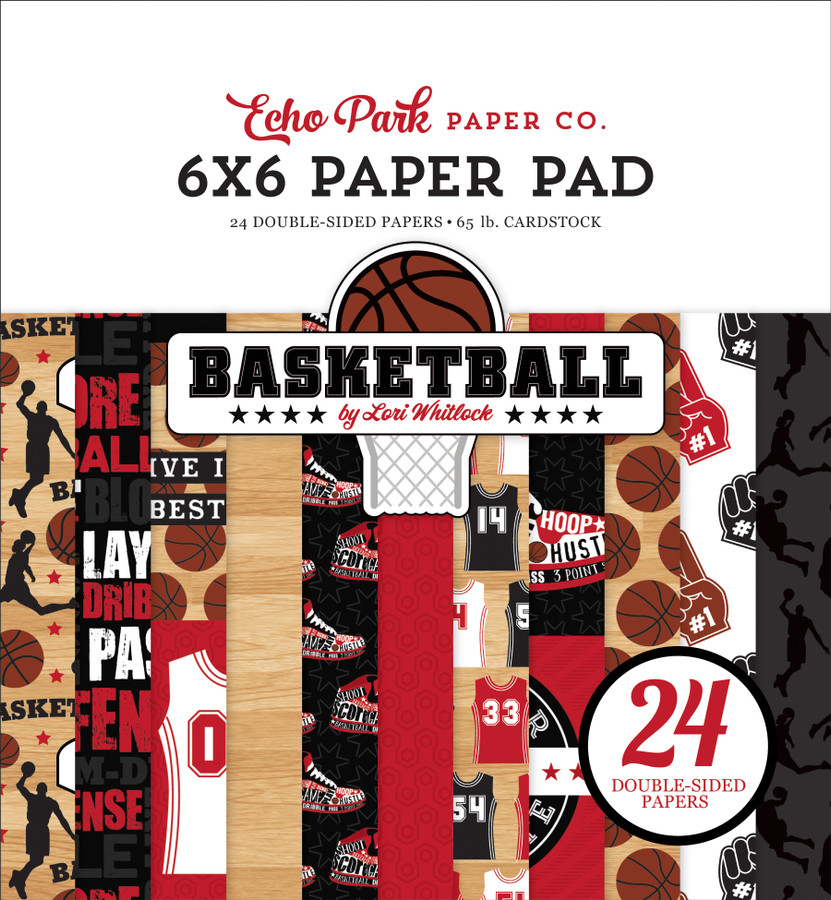 BAS229023 - Basketball 6x6 Paper Pad