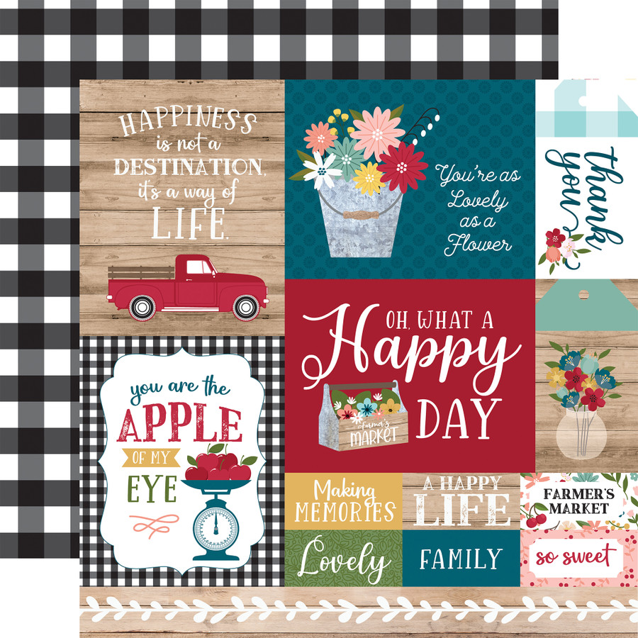 Farmer's Market: Multi Journaling Cards 12x12 Patterned Paper