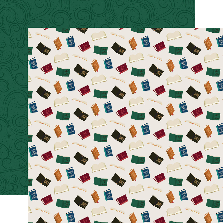 Witches & Wizards No. 2: Spell Books 12x12 Patterned Paper