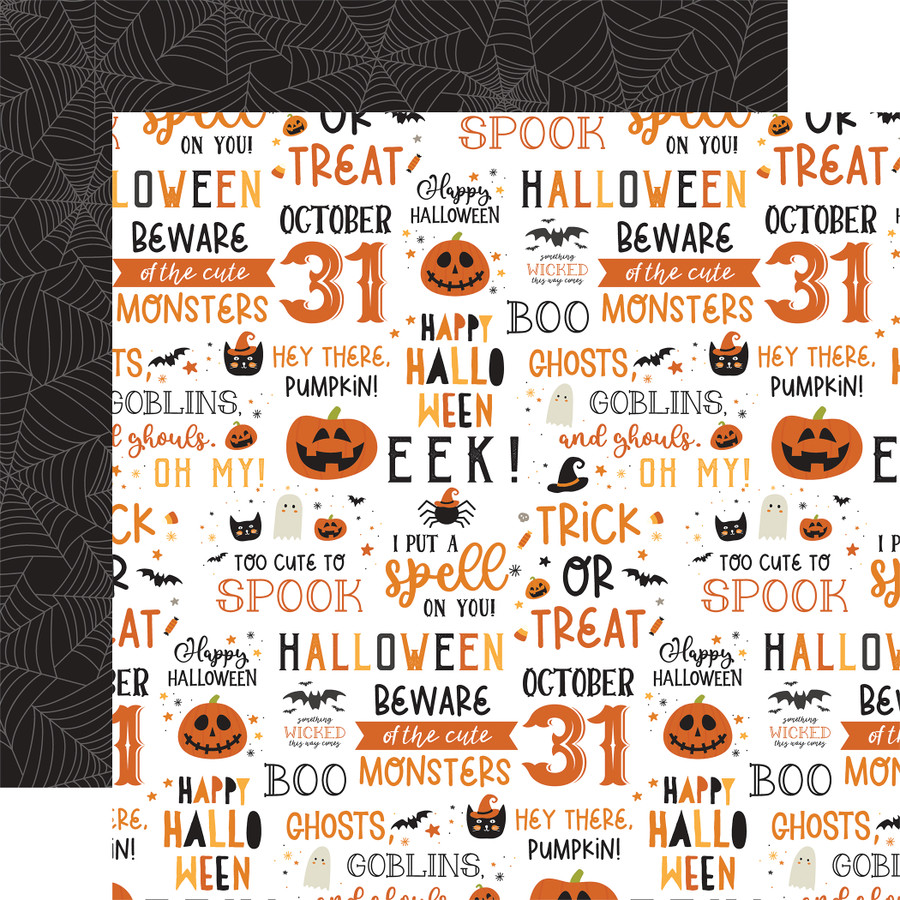 Halloween Party: October 31st 12x12 Patterned Paper