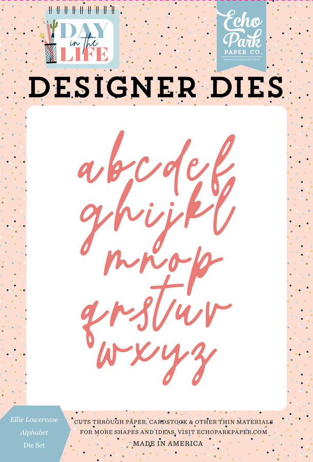 Day In the Life: Ellie Lowercase Alphabet Medium Die Set