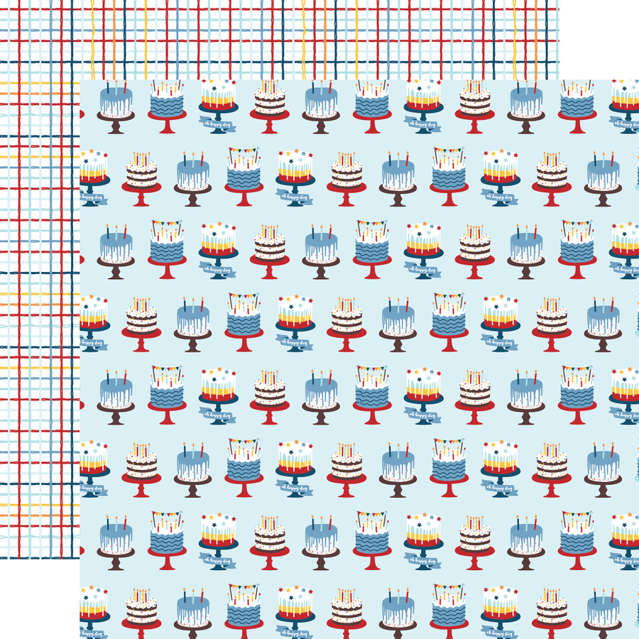 Birthday Boy: Let's Eat Cake 12x12 Patterned Paper