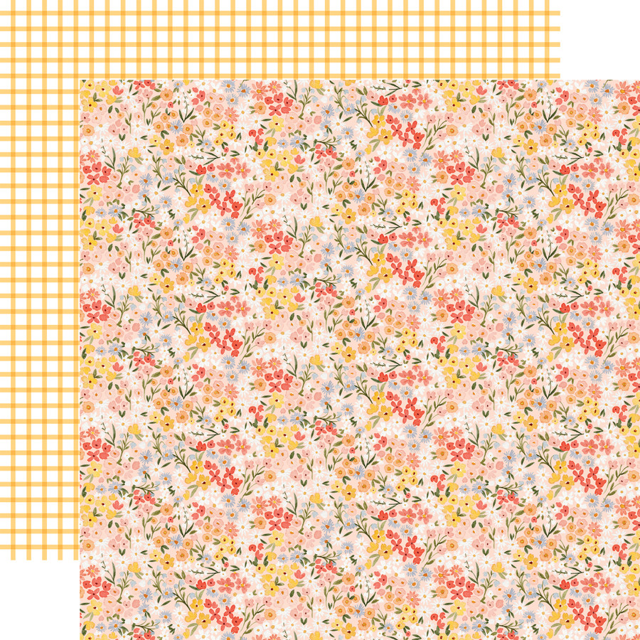 Flora No. 5: Happy Small Floral 12x12 Patterned Paper
