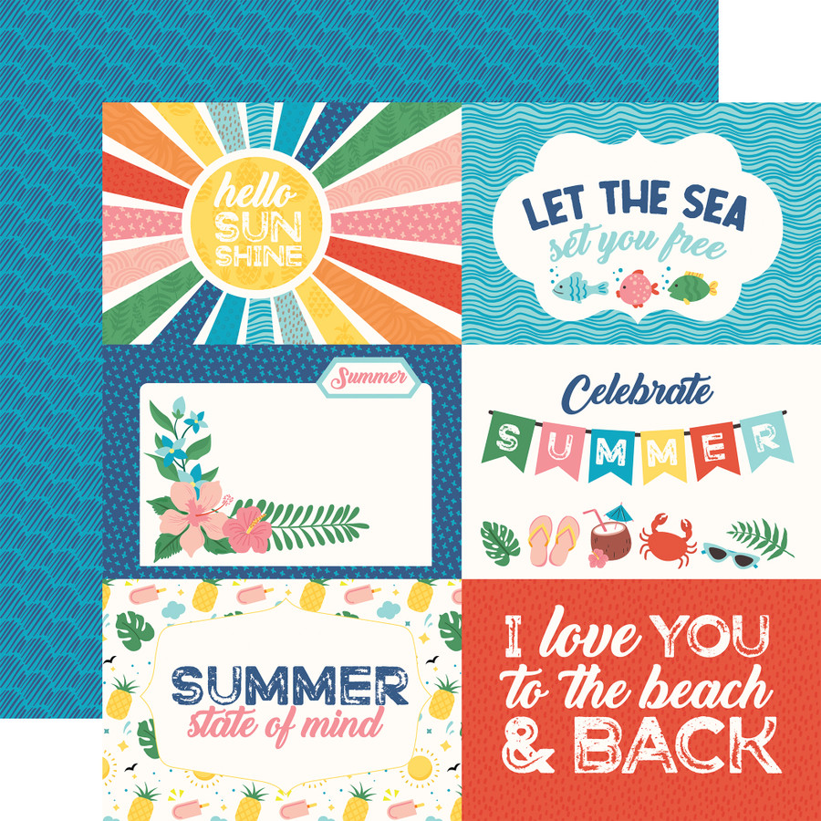 Endless Summer: 6x4 Journaling Cards 12x12 Patterned Paper