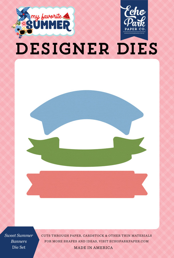 My Favorite Summer: Sweet Summer Banners Large Die Set
