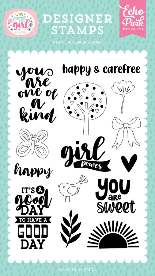 All About A Girl: Girl Power Stamp Set