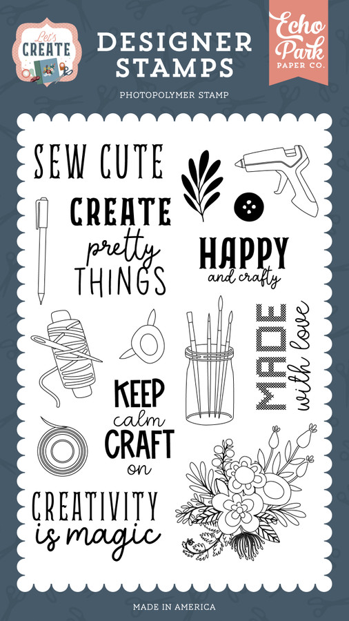 Let's Create: Create Pretty Things Stamp Set