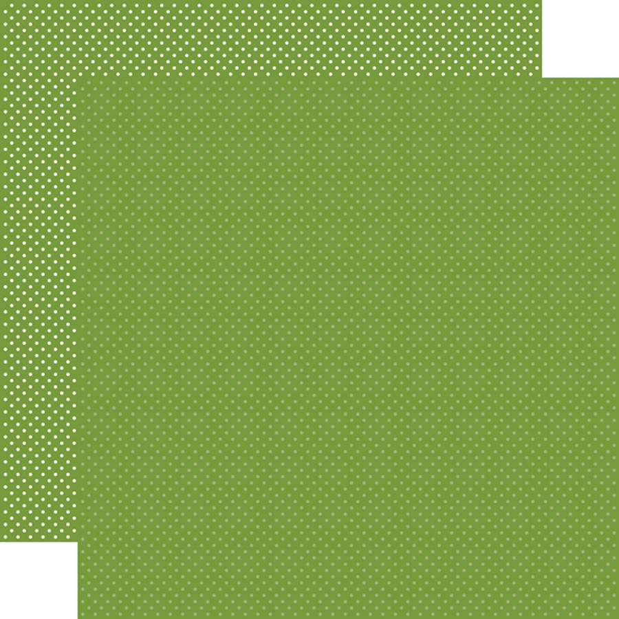 Dots: Leaf Green Dots 12x12 Patterned Paper