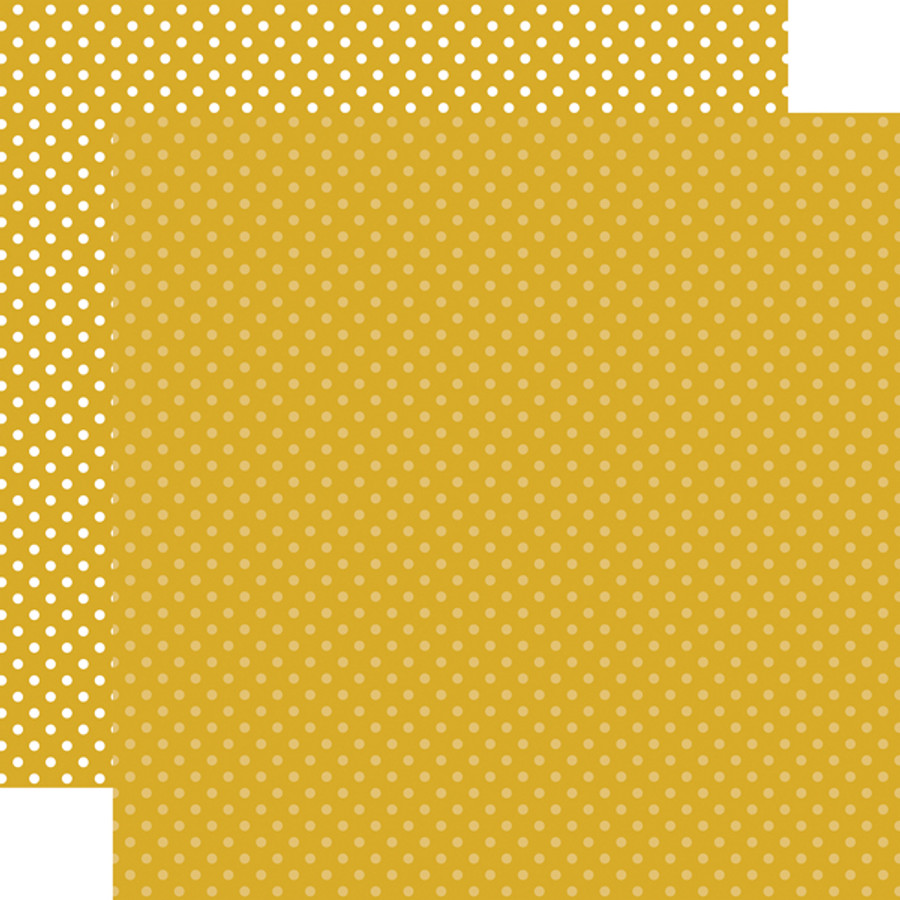 Dots & Stripes: Mustard Dots 12x12 Patterned Paper