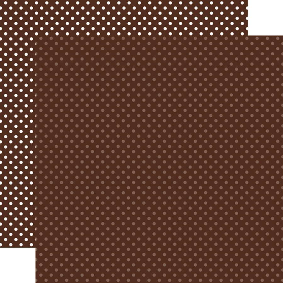 Dots & Stripes: Brown Dots 12x12 Patterned Paper